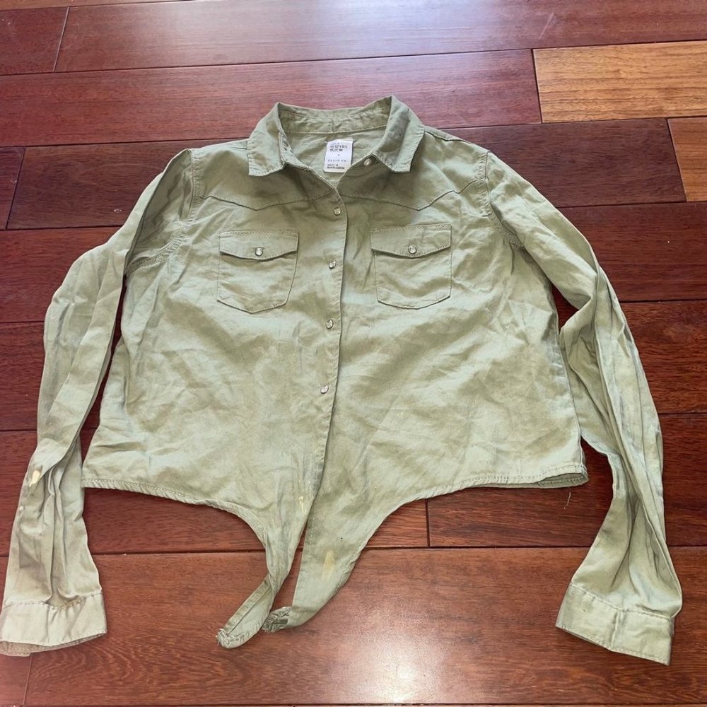 Denim Co Top Long Sleeve Girls Size 11-12